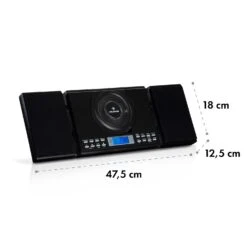 Wallie Microsystem CD-Player Bluetooth USB-Port Fernbedienung Schwarz -Einrichtungsgeschäft 10033227 de 0010 logo