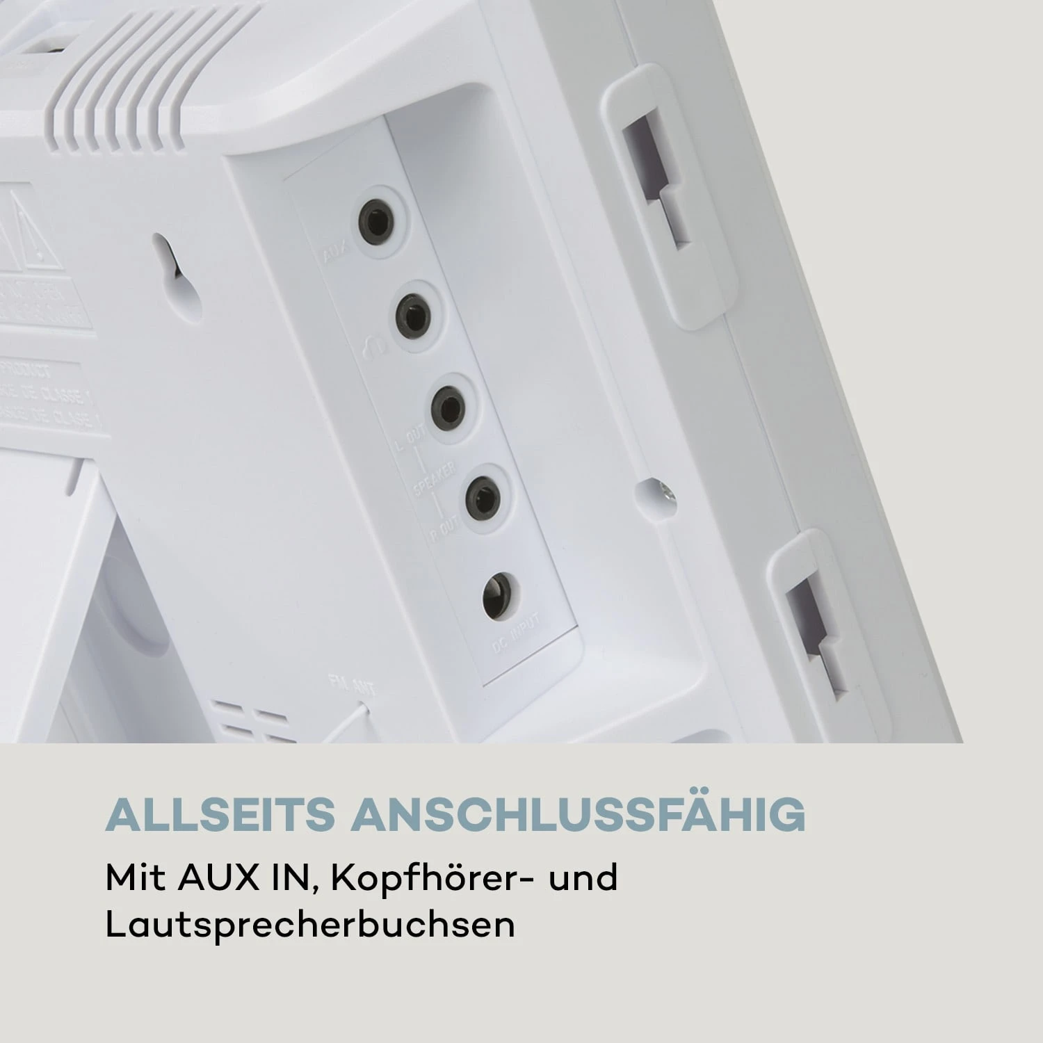 Wallie Microsystem CD-Player Bluetooth USB-Port Fernbedienung Weiß 9 Wallie Microsystem CD-Player Bluetooth USB-Port Fernbedienung Weiß – Bild 9