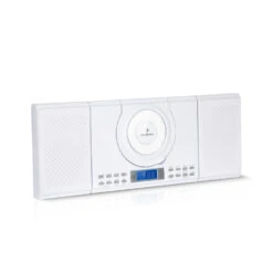 Wallie Microsystem CD-Player Bluetooth USB-Port Fernbedienung Weiß