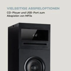 Karaboom 100 Sing Karaoketurm 120W Max. CD-Player 2 Mikrofone Wireless -Einrichtungsgeschäft 10033250 de 0004 logo