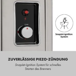 Crossfire Vertikaler Gasgrill 800°C Infrarot-Brenner 12.000 BTU Silber -Einrichtungsgeschäft 10033288 de 0006 logo