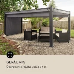 Pantheon Cortina Pavillon Mit Dach 3x4m 4 Seitenteile Grau -Einrichtungsgeschäft 10033319 de 0004 logo
