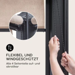 Pantheon Cortina Pavillon Mit Dach 3x6m 4 Seitenteile Beige -Einrichtungsgeschäft 10033320 de 0005 logo