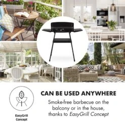 Porterhouse Elektrogrill 2200W Antihaft-Grillfläche Schwarz -Einrichtungsgeschäft 10033322 yy 0006 logo Klarstein Porterhouse Elektrogrill 2200W schwarz