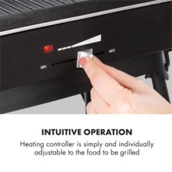 Porterhouse Elektrogrill 2200W Antihaft-Grillfläche Schwarz -Einrichtungsgeschäft 10033322 yy 0007 logo Klarstein Porterhouse Elektrogrill 2200W schwarz