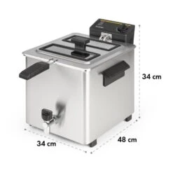 Family Fry Fritteuse 3000W Oil Drain Technology Edelstahl Silber 17 Family Fry Fritteuse 3000W Oil Drain Technology Edelstahl Silber -Einrichtungsgeschäft 10033342 yy 0010 logo Klarstein Family Fry Fritteuse 3000W silber