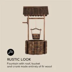Andernach Zierbrunnen Tannenholz Mit Eimer Drehbare Kurbel -Einrichtungsgeschäft 10033353 yy 0004 logo Blumfeldt Andernach Zierbrunnen braun