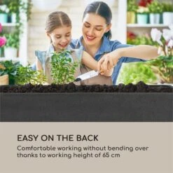 Mammutgrow Hochbeet 76 X 65 X 37 Cm UV- Und Frostschutz Anthrazit -Einrichtungsgeschäft 10033360 yy 0002 logo Blumfeldt Mammutgrow Hochbeet anthrazit