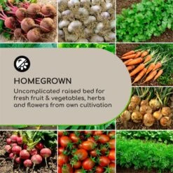 Mammutgrow Hochbeet 76 X 65 X 37 Cm UV- Und Frostschutz Anthrazit -Einrichtungsgeschäft 10033360 yy 0003 logo Blumfeldt Mammutgrow Hochbeet anthrazit