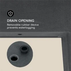 Mammutgrow Hochbeet 76 X 65 X 37 Cm UV- Und Frostschutz Anthrazit -Einrichtungsgeschäft 10033360 yy 0006 logo Blumfeldt Mammutgrow Hochbeet anthrazit