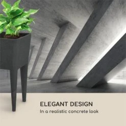 Mammutgrow Hochbeet 76 X 65 X 37 Cm UV- Und Frostschutz Anthrazit -Einrichtungsgeschäft 10033360 yy 0008 logo Blumfeldt Mammutgrow Hochbeet anthrazit