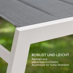 Renazzo Lounge Liegestuhl 70/30 PVC/PE Aluminium 6-Stufen Weiß Grau 16 Renazzo Lounge Liegestuhl 70/30 PVC/PE Aluminium 6-Stufen Weiß Grau -Einrichtungsgeschäft 10033364 de 0008 logo