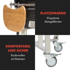 Queensize Kamado Grill Thermometer Abnehmbare Seitenteile Schwarz 16 Queensize Kamado Grill Thermometer Abnehmbare Seitenteile Schwarz -Einrichtungsgeschäft 10033377 de 0007 logo