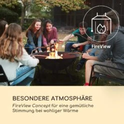 Pentos 2-in-1-Feuerschale Ø73cm Funkenschutz Ø60cm Grill Gusseisen -Einrichtungsgeschäft 10033380 de 0003 logo