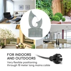 Trumpet Flow Gartenbrunnen 8W Verzinktes Metall LEDs Indoor & Outdoor -Einrichtungsgeschäft 10033430 yy 0003 logo Blumfeldt Trumpet Flow Gartenbrunnen