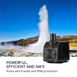 Trumpet Flow Gartenbrunnen 8W Verzinktes Metall LEDs Indoor & Outdoor -Einrichtungsgeschäft 10033430 yy 0007 logo Blumfeldt Trumpet Flow Gartenbrunnen