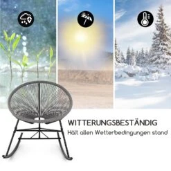 Roqueta Schaukelstuhl Retro-Design 4mm-Geflecht Grau -Einrichtungsgeschäft 10033465 de 0005 logo