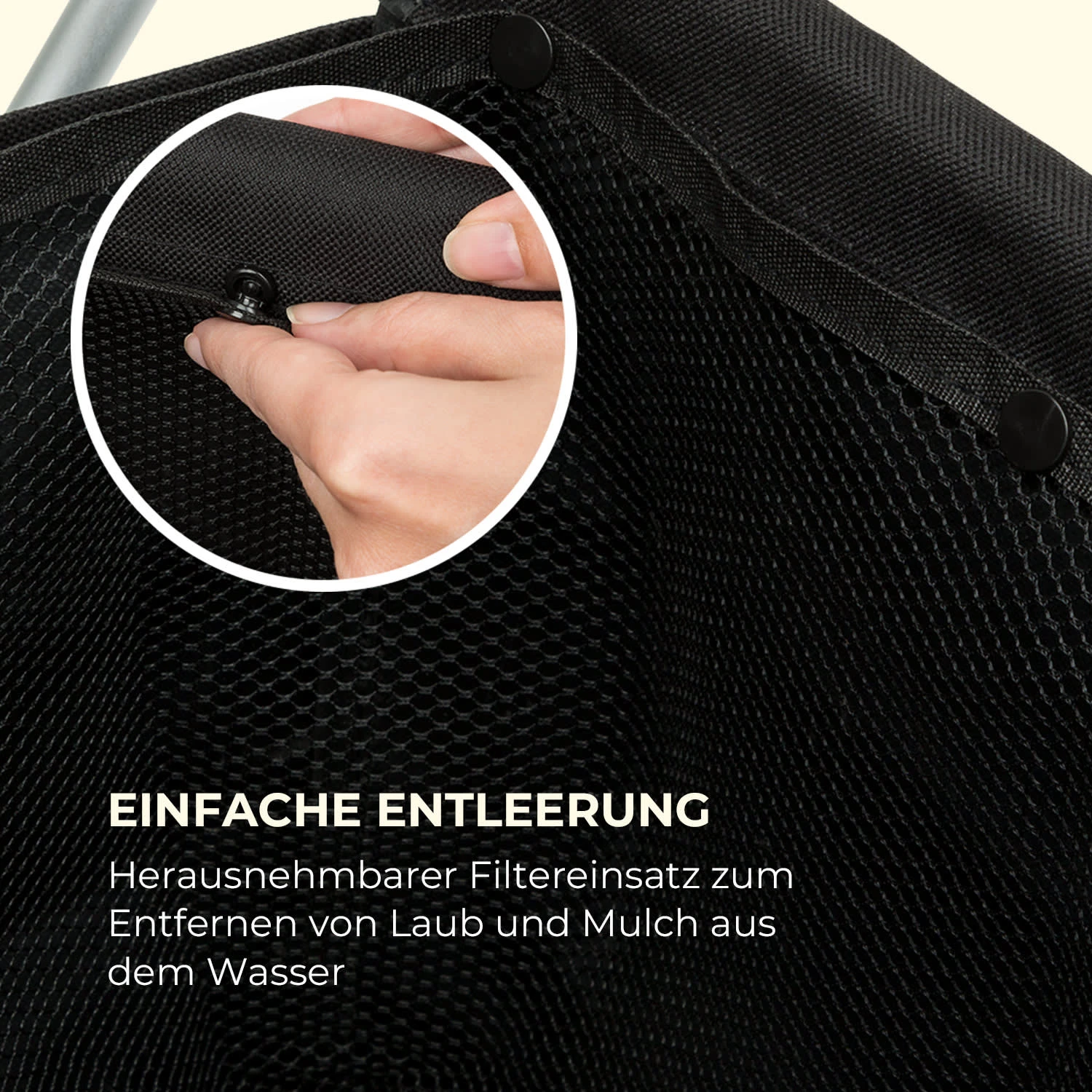 Lakeside Power Teichsauger-Auffangkorb 30l Filterkorb Schwarz 4 Lakeside Power Teichsauger-Auffangkorb 30l Filterkorb Schwarz – Bild 4