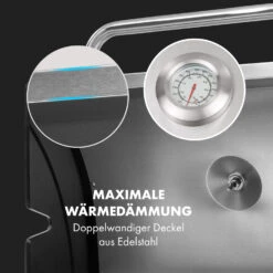 Gazooka 3.0T BBQ Grill 3x3kW Brenner 4 Rollen Edelstahl -Einrichtungsgeschäft 10033533 de 0007 logo