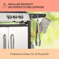 Tomahawk 3.1 S Gasgrill 3x3,6kW Brenner+2,7 KW 60x45cm Grill Edelstahl -Einrichtungsgeschäft 10033567 de 0007 usp