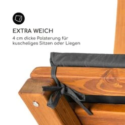 Aruba Hollywoodschaukel Sonnendach 130cm 2-Sitzer Massivholz Grau -Einrichtungsgeschäft 10033574 de 0005 logo