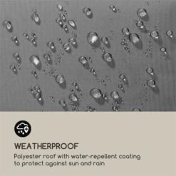 Steakhouse Al Sur Pavillon 244x260x152cm 160 G Flammhemmend Stahl Grau -Einrichtungsgeschäft 10033609 yy 0006 logo Blumfeldt Steakhouse al Sur Pavillon grau