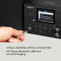 Streamo Stereoanlage Mit Internetradio WLAN DAB+ UKW CD-Player BT -Einrichtungsgeschäft 10033704 de 0007 logo