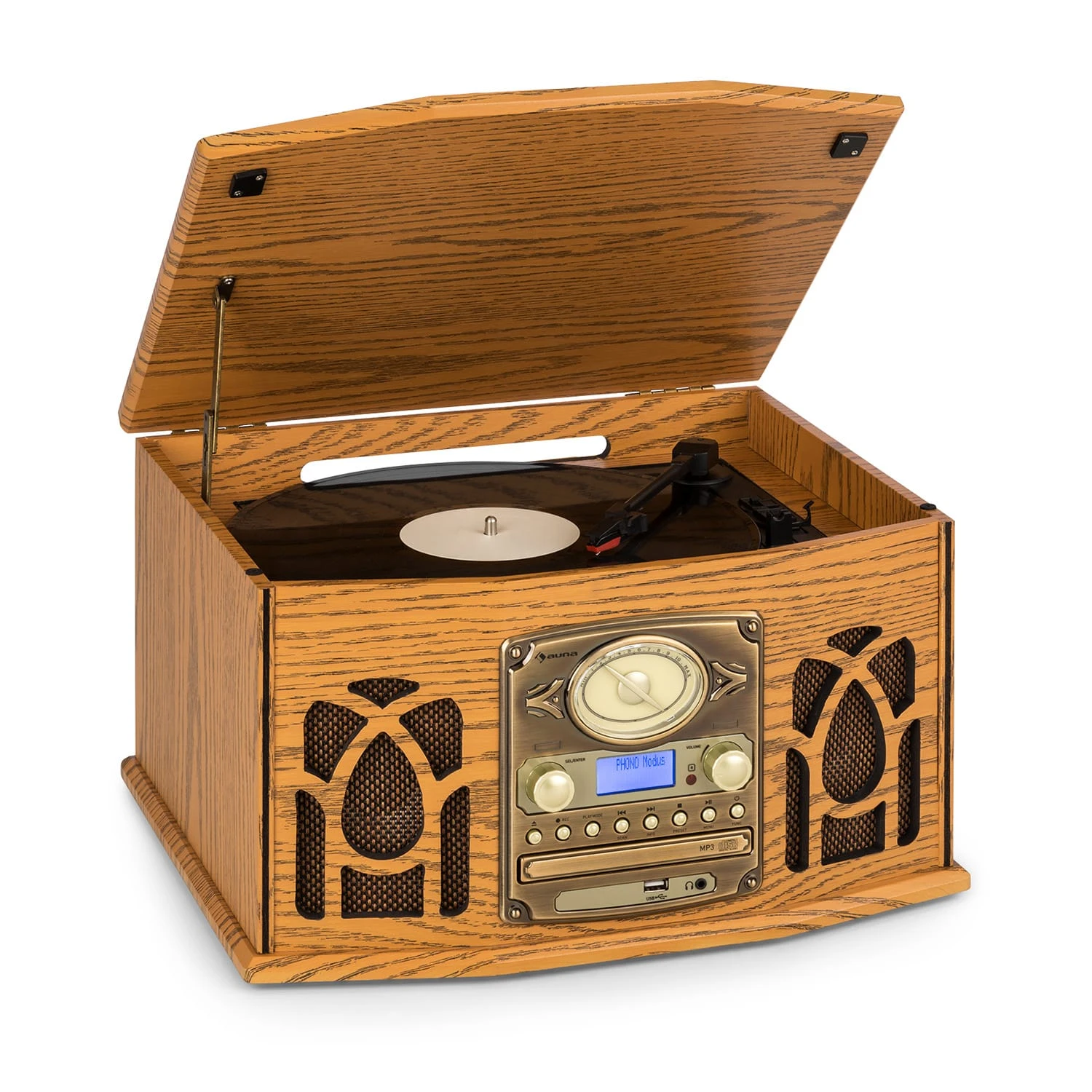 NR-620 DAB Stereoanlage Holz Plattenspieler DAB+ CD-Player Braun 1 NR-620 DAB Stereoanlage Holz Plattenspieler DAB+ CD-Player Braun