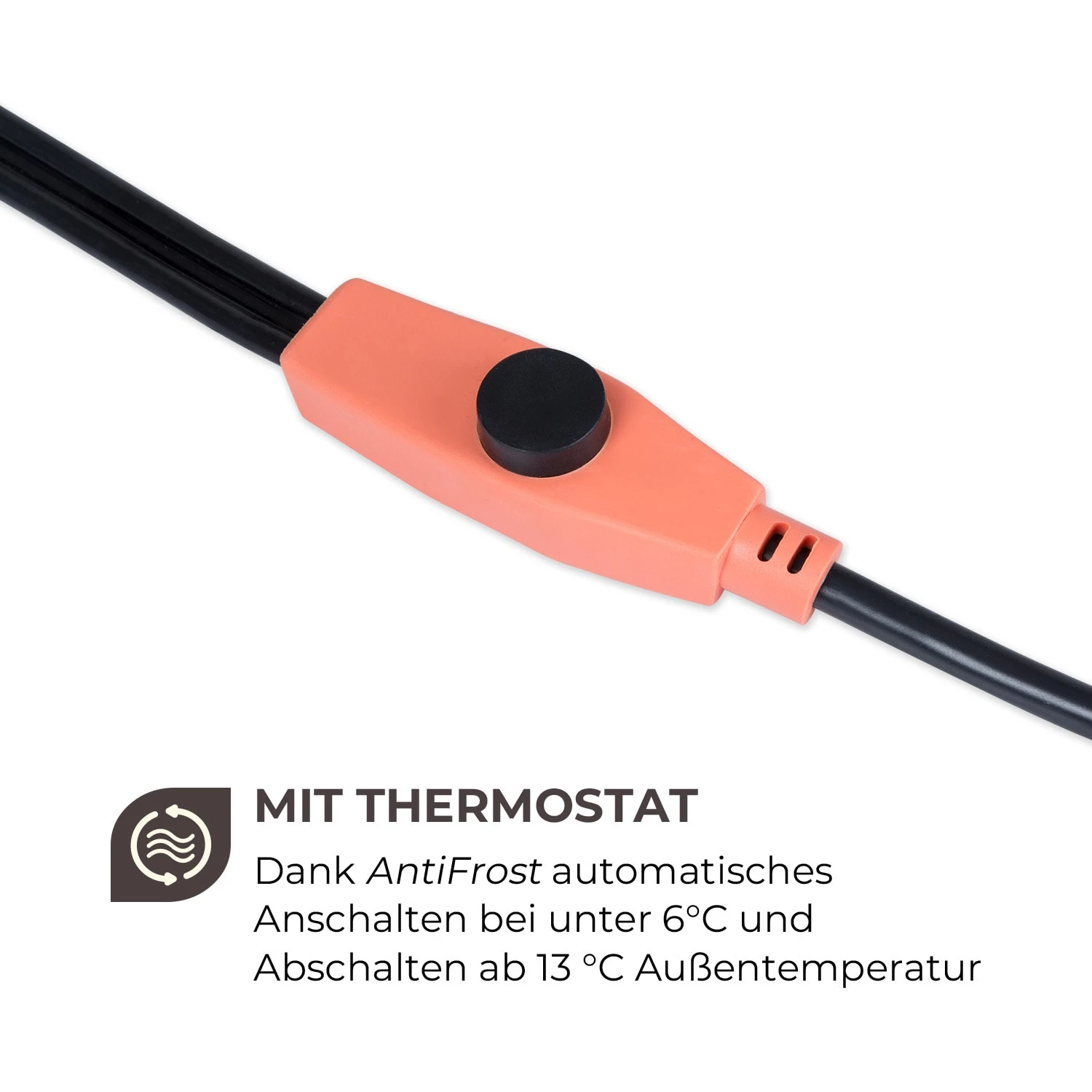 Flow Wire Frostschutzkabel 4m Mit Thermostat IP68 3 Flow Wire Frostschutzkabel 4m Mit Thermostat IP68 – Bild 3