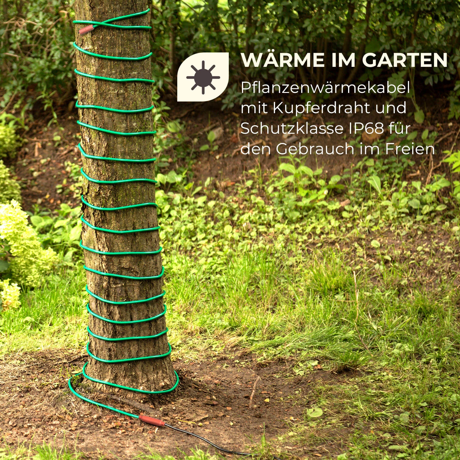 Greenwire Select 12 Pflanzenwärmekabel 12 M Mit Thermostat IP68 2 Greenwire Select 12 Pflanzenwärmekabel 12 M Mit Thermostat IP68 – Bild 2