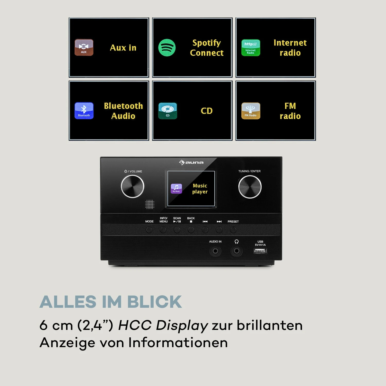 Connect System S Stereoanlage Boxen 20Wmax Internet/DAB+/UKW CD-Player 7 Connect System S Stereoanlage Boxen 20Wmax Internet/DAB+/UKW CD-Player – Bild 7