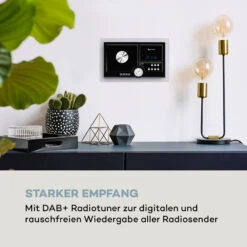 Stereo Sonic DAB+ Stereoanlage, DAB+, CD-Player, USB, BT, Schwarz -Einrichtungsgeschäft 10034086 de 0003 logo