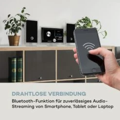 Stereo Sonic DAB+ Stereoanlage, DAB+, CD-Player, USB, BT, Schwarz -Einrichtungsgeschäft 10034086 de 0005 logo