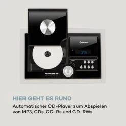 Stereo Sonic DAB+ Stereoanlage, DAB+, CD-Player, USB, BT, Schwarz -Einrichtungsgeschäft 10034086 de 0007 logo