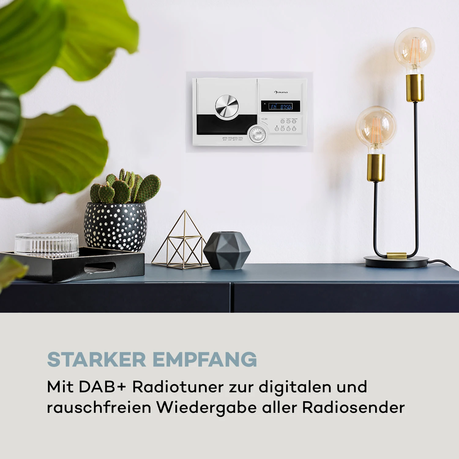 Stereo Sonic DAB+ Stereoanlage, DAB+, CD-Player, USB, BT, Weiß 3 Stereo Sonic DAB+ Stereoanlage, DAB+, CD-Player, USB, BT, Weiß – Bild 3
