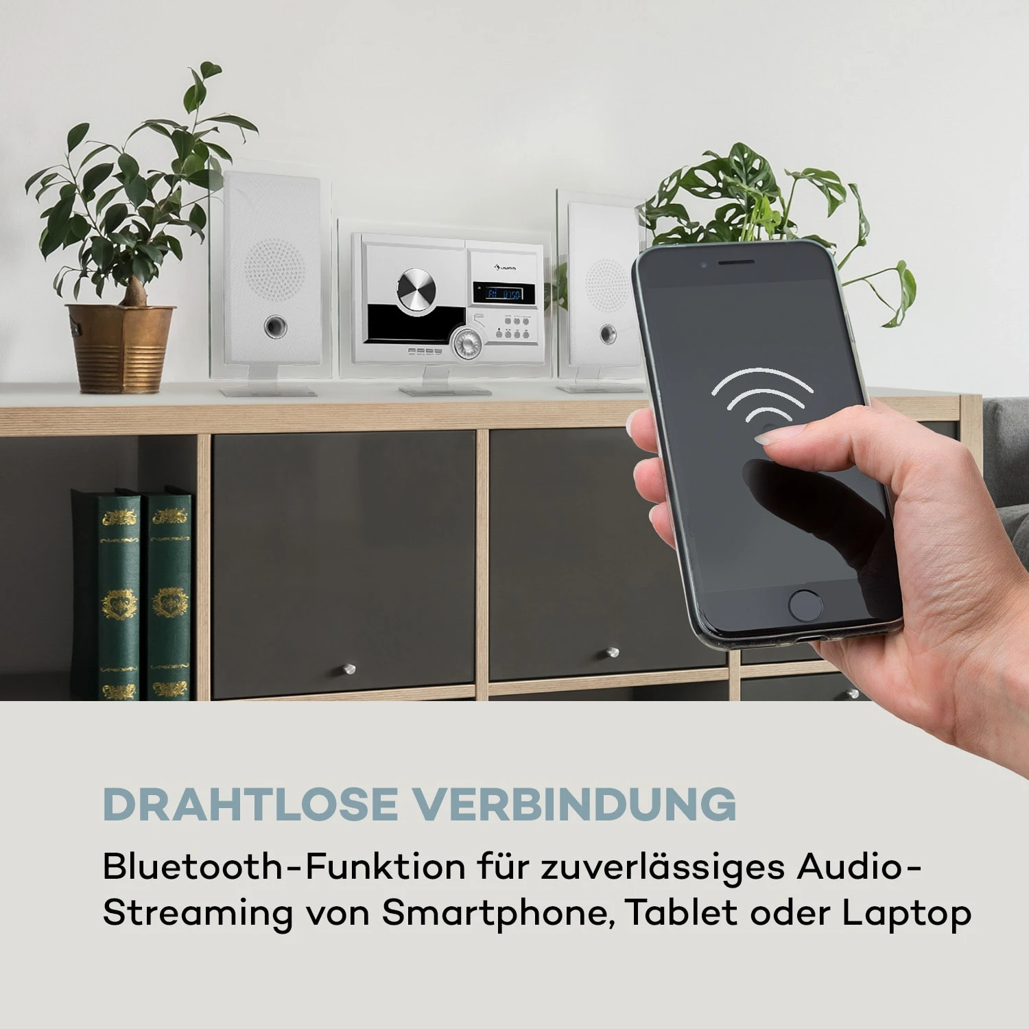 Stereo Sonic DAB+ Stereoanlage, DAB+, CD-Player, USB, BT, Weiß 5 Stereo Sonic DAB+ Stereoanlage, DAB+, CD-Player, USB, BT, Weiß – Bild 5