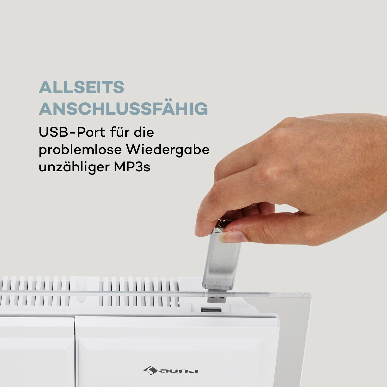 Stereo Sonic DAB+ Stereoanlage, DAB+, CD-Player, USB, BT, Weiß 6 Stereo Sonic DAB+ Stereoanlage, DAB+, CD-Player, USB, BT, Weiß – Bild 6