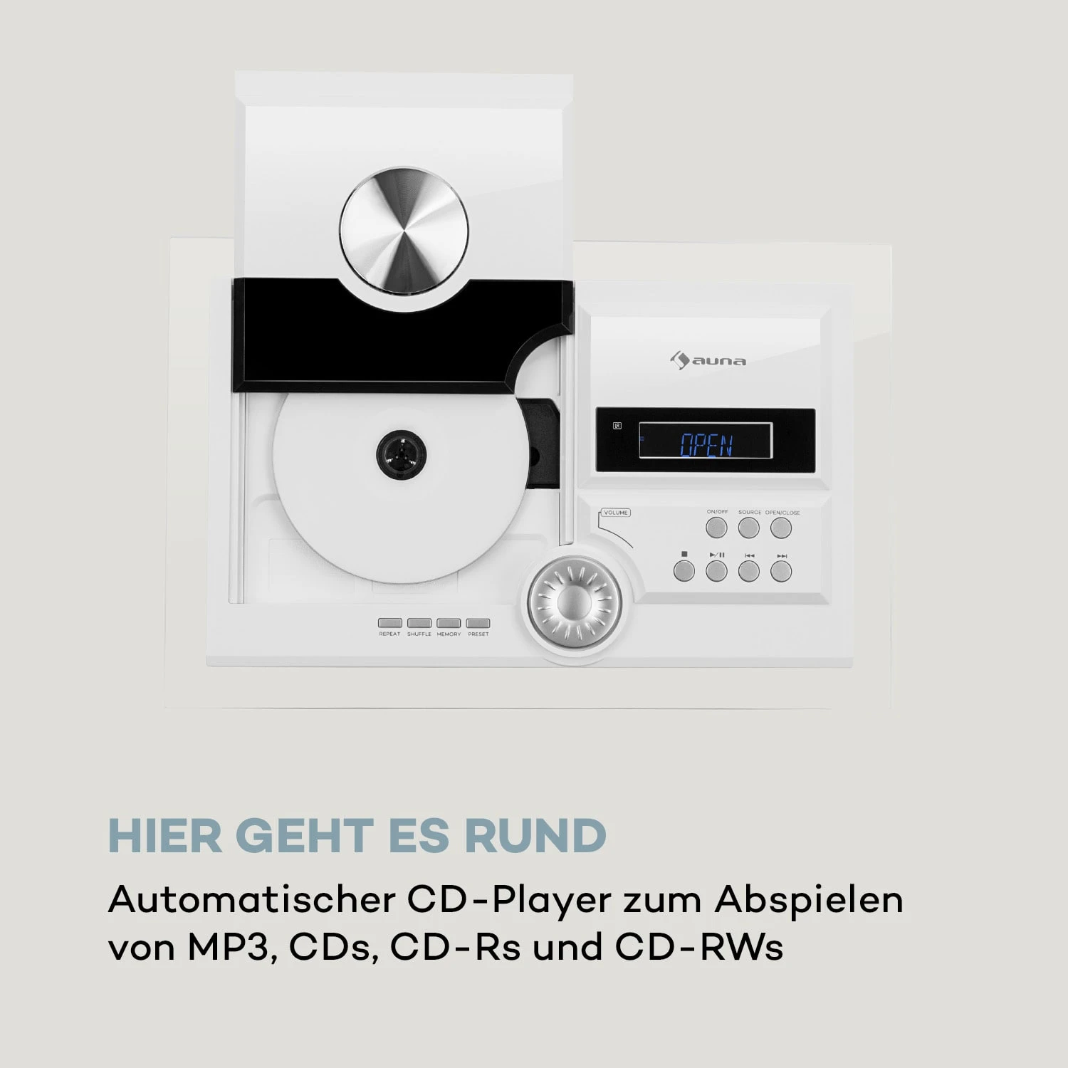 Stereo Sonic DAB+ Stereoanlage, DAB+, CD-Player, USB, BT, Weiß 7 Stereo Sonic DAB+ Stereoanlage, DAB+, CD-Player, USB, BT, Weiß – Bild 7