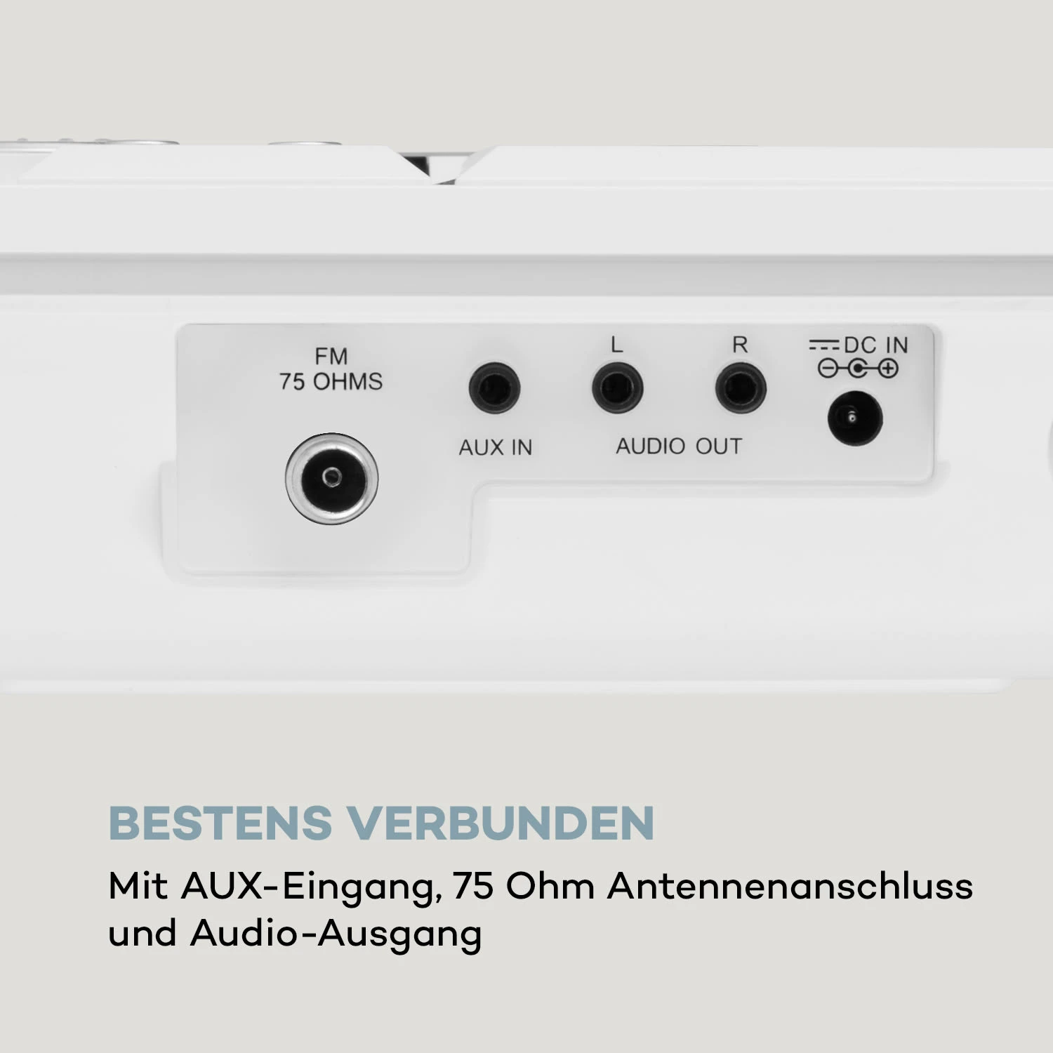 Stereo Sonic DAB+ Stereoanlage, DAB+, CD-Player, USB, BT, Weiß 9 Stereo Sonic DAB+ Stereoanlage, DAB+, CD-Player, USB, BT, Weiß – Bild 9