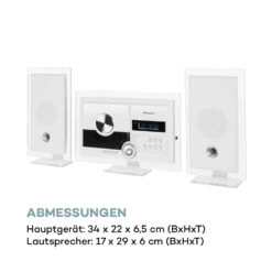 Stereo Sonic DAB+ Stereoanlage, DAB+, CD-Player, USB, BT, Weiß 19 Stereo Sonic DAB+ Stereoanlage, DAB+, CD-Player, USB, BT, Weiß -Einrichtungsgeschäft 10034087 de 0010 logo