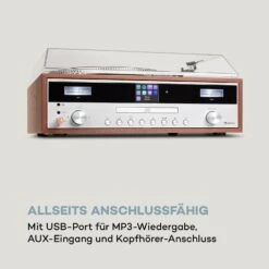 Birmingham HiFi Stereo-System DAB+/FM BT-Funktion Vinyl CD USB AUX-In -Einrichtungsgeschäft 10034090 de 0005 logo