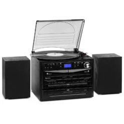 388-DAB+ Stereoanlage 20W Max. Vinyl CD Kassette BT FM/DAB+ USB