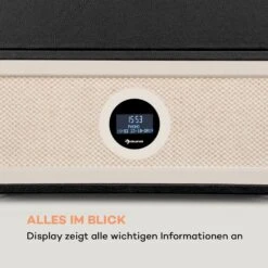 Sarah Ann DAB Plattenspieler 33/45/78 Rpm DAB+/UKW-Radio Bluetooth -Einrichtungsgeschäft 10034096 de 0006 logo