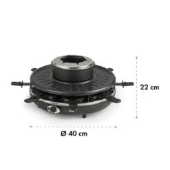 Fonduelette Raclette Und Fondue 1350W 1 Liter 38 Cm Ø Für 8 Personen 13 Fonduelette Raclette Und Fondue 1350W 1 Liter 38 Cm Ø Für 8 Personen -Einrichtungsgeschäft 10034138 yy 0007 logo Klarstein Fonduelette Raclette und Fondue 1350W