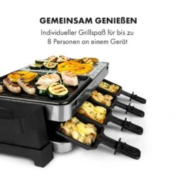 Sirloin Raclette 1500W Aluminium / Stein 8 Personen Kontroll-LED -Einrichtungsgeschäft 10034275 de 0005 logo