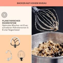 Bella Elegance Küchenmaschine 2000W/2,7PS/5,2 Ltr Edelstahl BPA-frei -Einrichtungsgeschäft 10034365 de 0006 usp