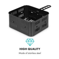 AeroVital Cube Chef Heißluftfritteuse Frittierkorb Zubehör Edelstahl -Einrichtungsgeschäft 10034407 yy 0004 logo Klarstein AeroVital Cube Chef Frittierkorb