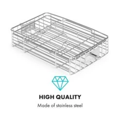 AeroVital Cube Chef Heißluftfritteuse Steak-Käfig Zubehör Edelstahl -Einrichtungsgeschäft 10034408 yy 0004 logo Klarstein AeroVital Cube Chef Steak Kaefig