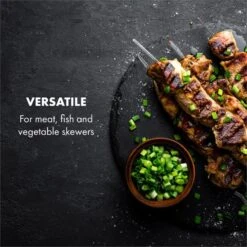 AeroVital Cube Chef Heißluftfritteuse Spießrost Zubehör Edelstahl -Einrichtungsgeschäft 10034409 yy 0004 logo Klarstein AeroVital Cube Chef Spiessrost