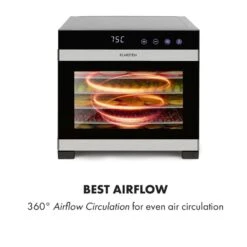 Flavour Dry Dörrautomat Temperatur: 35 - 75 °C Digitaler Thermostat -Einrichtungsgeschäft 10034423 yy 0004 logo Klarstein Flavour Dry Doerrautomat schwarz